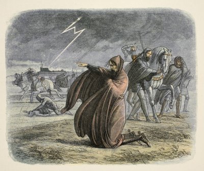 Edward III vows that he will make peace, from A Chronicle of England BC 55 to AD 1485, pub. London, 1863 by James William Edmund Doyle